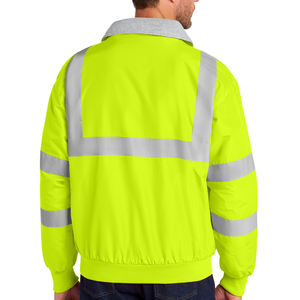 Chaqueta de trabajo de seguridad reflectante de alta visibilidad de invierno Chaqueta de trabajo de construcción y seguridad personalizada impermeable con múltiples bolsillos - Product Image 2