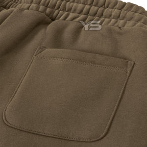 Pantalon de jogging en molleton de coton pour hommes taille moyenne Style décontracté hiver coupe-vent cordon de serrage teint uni droit - Product Image 5