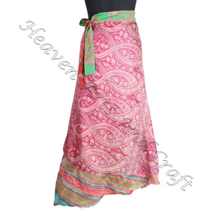 Último diseño Wrap Around Faldas Boho Elegante Multi Color Ropa de verano Moda cómoda Estilo hippie Tamaño libre Mujeres gitanas - Product Image 2