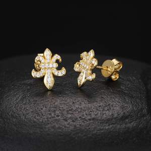 Boucles d'oreilles Iris Moissanite - Product Image 1