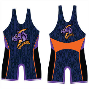 Combinaisons de lutte personnalisées en sublimation pour hommes, enfants et jeunes - Équipement de tournoi - Tissu en polyester extensible durable, séchage rapide - Product Image 6