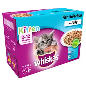 طعام القطط الخالي من الحبوب والويسكي: سمك سلمون حقيقي وبازلاء-كيس 3
