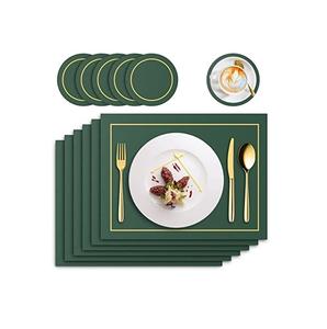 Top Sale Leather <b>Placemats</b> for Kitchen & Tabletop Leather <b>Dining</b> <b>Table</b> Mats & Pads for Manufacture From India - Product Image 5