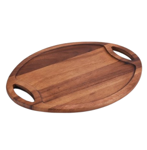 Plateaux de service écologiques en bois d'acacia Planches à charcuterie Assiettes à collation en bois Plateaux à biscuits pour l'apéritif - Product Image 5