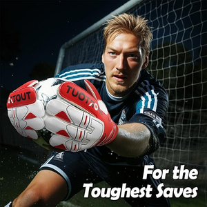 Gants de gardien de but de football pour enfants garçons jeunes et adultes, paumes en latex à forte adhérence - Product Image 6