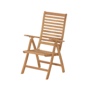 เก้าอี้อาบแดดพับได้สำหรับผ่อนคลายเก้าอี้เอนหลังเฟอร์นิเจอร์ไม้สักสบายเหมาะสำหรับเฟอร์นิเจอร์ลานสวน - Product Image 1