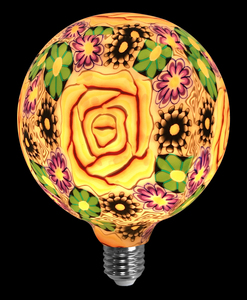 Lámpara de silicona con forma de flor naranja 4W G125 (F-Bright 2601292) - Product Image 1