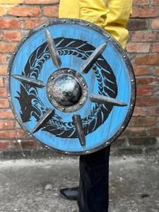 Couteaux en acier personnalisables médiévaux Viking Warrior Templier en bois Lame en acier à haute teneur en carbone Support OEM de qualité bricolage - Product Image 6