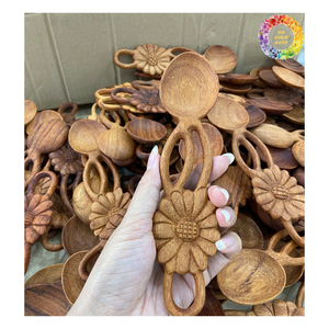 Premium Quality Acacia <b>Wooden</b> Spoons, <b>Wooden</b> <b>Teaspoons</b>, Wood Cooking Utensils, and Birch Wood Spoon Fork Knife for Dining - Product Image 6