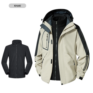 New Stylish <b>Men's</b> Warm Windbreaker <b>Jacket</b> with Zipper Thin Winter Windproof Windbreaker <b>Men's</b> <b>Jackets</b> - Product Image 4