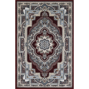 Alfombra turca de lujo hecha a máquina, color rojo Shiraz, premium para sala de estar, del fabricante de Gaziantep. - Product Image 1