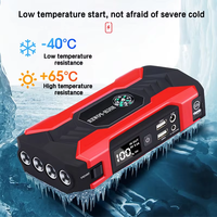 Démarreur portable pour voiture/camion/vélo/moto, batterie externe 12V 10000mAh 400A, surtension 800A, éclairage LED USB, écran LCD