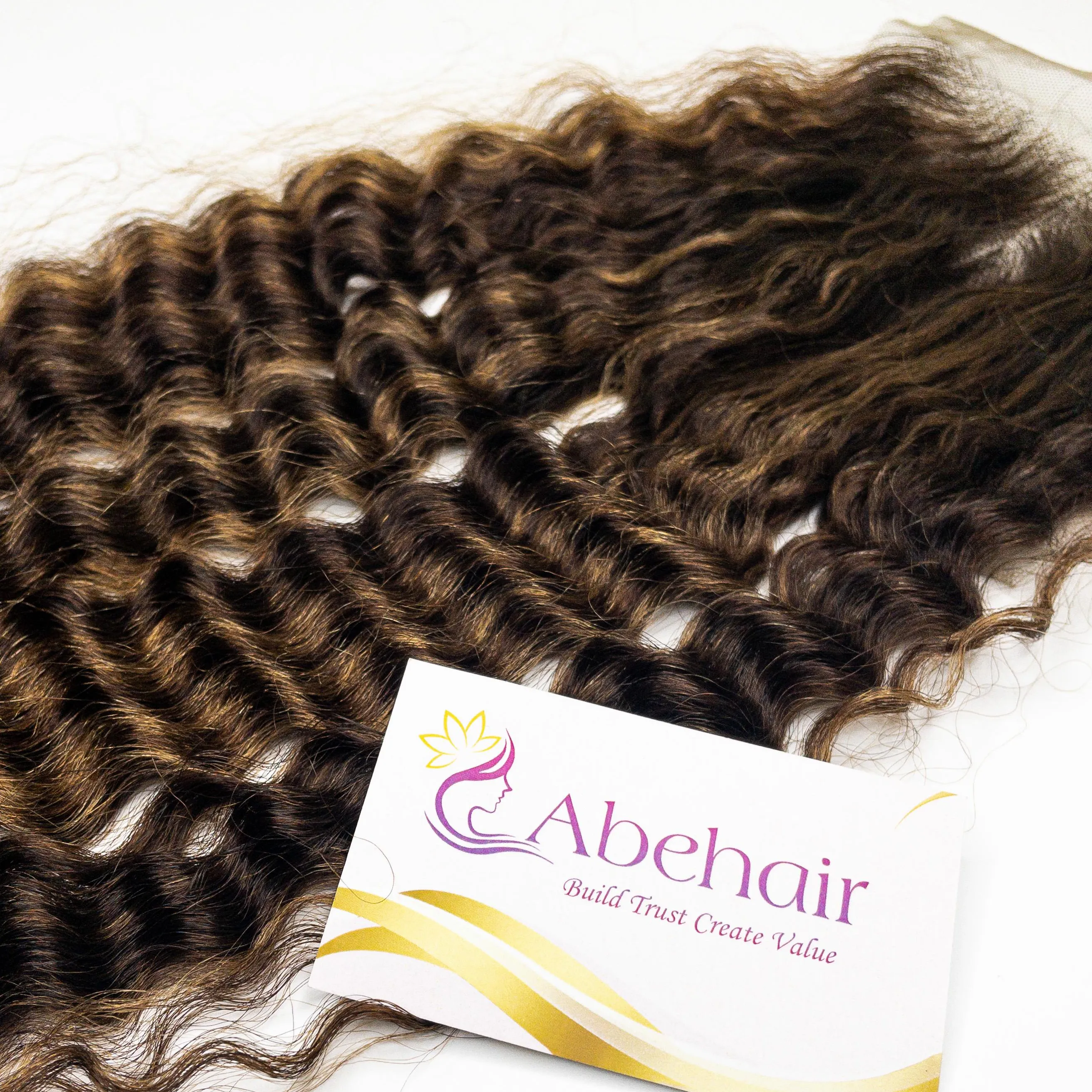 High Quality Vietnamese New Models Highlight Colors Brown Deep Wavy Lace Closure 100% Virgin Human Hair Affordable Price