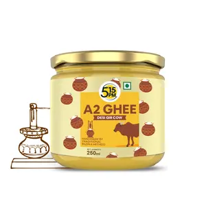 A2 Ghee Organik | Desi A2 Gir Sapi Ghee/Dadih Buatan Tangan Bergigi/Murni A2 Sapi Ghee Lab Alami & Sehat Teruji & Disertifikasi-250Ml