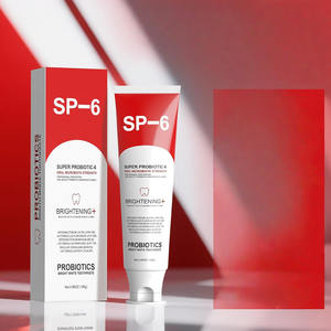 Pasta Dental Química Blanqueadora Probiótica SP-6, Fortalece el Microbioma Bucal, Blanquea, Elimina el Mal Aliento y las Manchas, Sin Flúor - Product Image 1