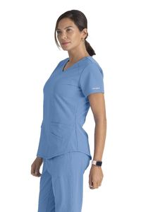Top elástico de hospital para mujer, LICRA de rayón polivinílico, diseño personalizado de Vietnam - Product Image 3