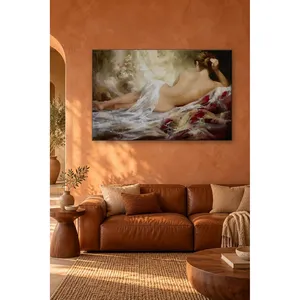 Impresión en Lienzo de Mujer Desnuda de Fida, Durmiendo de Espalda - Product Image 2