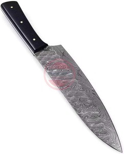 Couteau de chef en acier damas fait à la main professionnel avec couteau de cuisine à manche en bois - Product Image 2