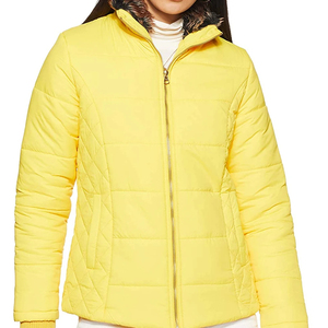 แจ็คเก็ตพัฟเฟอร์ผู้หญิงแบบใหม่ รุ่นสั่งทำพิเศษ สำหรับฤดูหนาว ไซส์พลัส ผ้าถัก ไส้ใยโพลีเอสเตอร์ 100% แบบกลับด้านได้ มีฮู้ด ระบายอากาศได้ดี ทำจากไนลอน - Product Image 1