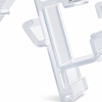 Support d'étiquette électronique en plastique à clipser sur rail pour affichage de prix en magasin de détail, taille personnalisée, vente en gros, approvisionnement en vrac