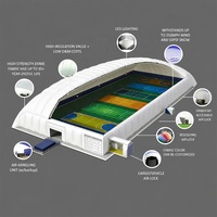 Stade à dôme pneumatique à grande portée pour terrains de football, de basketball et de tennis