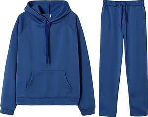 ชุดวอร์มลำลองผู้ชายคุณภาพสูง ดีไซน์เรียบง่าย 2 ชิ้น กางเกงจ็อกกิ้ง ระบายอากาศได้ดี ผ้าฝ้าย 100% สำหรับออกกำลังกายในฤดูหนาว - Product Image 6