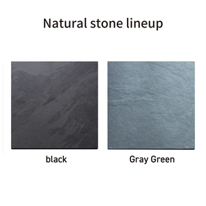 Panneaux de revêtement mural en ardoise naturelle texturée noir, gris et vert, économiques - Product Image 2