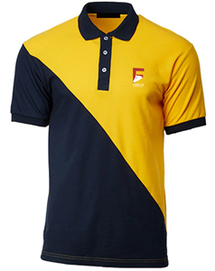 Camiseta Deportiva de Manga Corta con Cuello Redondo para Hombre, Talla Grande, de la Mejor Calidad Fizzan, Personalizada, de Poliéster y Algodón Sólidos, Bordada - Product Image 2