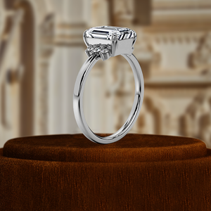 IGI certifié 1CT ovale coupe laboratoire cultivé cluster classique E/VS1 diamant fiançailles mariage cadeau bague 14k pureté métal incrustation - Product Image 3