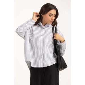 เสื้อเชิ้ตลำลองผ้าป๊อปลินเรียบง่าย รุ่น WM-CS-WS25-012 ทรงปกติ - Product Image 5