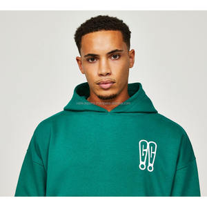 Trajes de chándal con logotipo personalizado de algodón OEM 100% conjuntos de Jogger transpirables de secado rápido de 2 piezas para hombres gimnasio de invierno tallas grandes impresas - Product Image 5