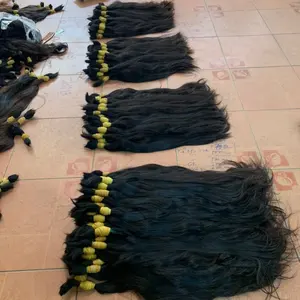 Cheveux humains vierges vietnamiens raides non traités, extensions de cheveux à la même cuticule alignée, vendeur de cheveux crus