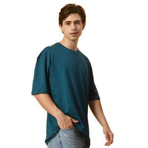 OEM de haute qualité T-shirt surdimensionné personnalisé pour hommes Col en O T-shirt vierge multicolore Créez votre propre design Idéal pour les looks décontractés - Product Image 2