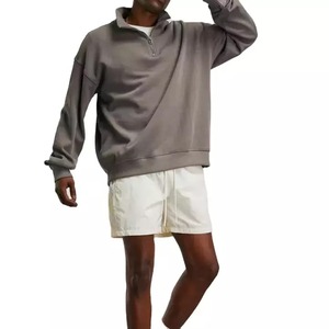 Chaquetas cortavientos con media cremallera para hombre, camisetas de lana cálidas de invierno para hombre, sudaderas informales, sudadera de Color sólido a la moda - Product Image 2