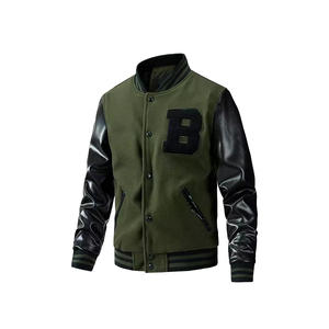 Nueva chaqueta de béisbol con bordado personalizado a la moda, chaqueta con letras de bajo precio personalizada a la venta - Product Image 2