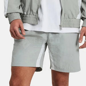 Conjuntos de pantalones cortos de dos piezas cortavientos para hombre de color personalizado de nailon Conjunto de pantalones cortos cortavientos hecho a medida con su propio logotipo Ropa para correr - Product Image 6