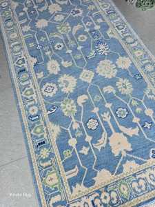 พรมขนสัตว์สไตล์ตุรกีถักด้วยมือคุณภาพสูงแบบคลาสสิกปักลายทันสมัยดีไซน์แบบนามธรรมสำหรับพิธีกรรมการสวดมนต์ของวัยรุ่นห้องนั่งเล่น - Product Image 4