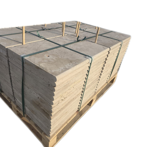 Carrelage de sol en marbre travertin 3 cm 16x24 à bord arrondi, design minimaliste durable, panneau de pierre pour terrasse extérieure, bordure de piscine et allée - Product Image 1