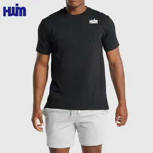 Men's Sports T-shirts Training Wear Support Custom Logo T-Shirt 100% Cotton Plus Size Gym Men's Clothing