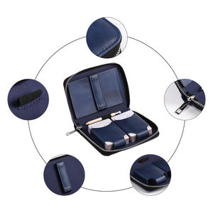 Naipes de doble baraja de color y logotipo personalizados para juego de cartas de jugador con soporte de cuero para naipes - Product Image 4