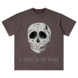 Camiseta Unisex Elegante de Algodón 100% Sólido, Cómoda y Duradera, Talla Grande para Hombre con Opciones Personalizables, 260g, Manga Corta - Product Image 4