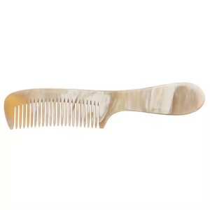 Stylish Horn Beard <b>Comb</b> Handmade Black Buffalo Horn <b>Comb</b> Large Handle Anti-Static Suitable Natural Horn Handmade <b>Combs</b> Latest - Product Image 3