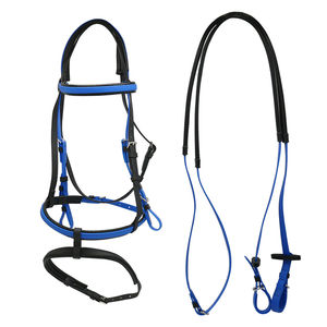 CHEVAL Confort BRIDE Fantaisie Décoratif Anatomique PVC Cheval Bride Équestre En Cuir Rembourré Équitation Brides Anatomiques - Product Image 3