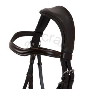 Bride anatomique avec muserolle auto-ajustable et coiffe rembourrée - Product Image 3