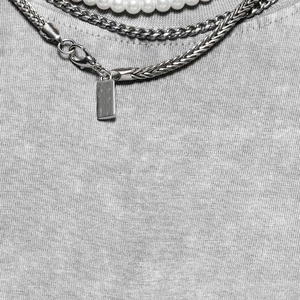 Nouveau Style Personnaliser Coupe Décontractée Premium Col Rond Lavage À L'acide Lourd Coton Uni Vintage Plus La Taille T-shirts Pour Hommes - Product Image 4