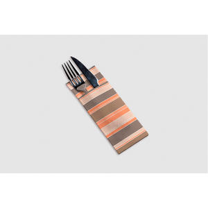 Serviettes de table en papier kraft marron 32x40cm, imprimées Linde, format Kanguro, douces et absorbantes, 600 pièces, B2B - Product Image 1