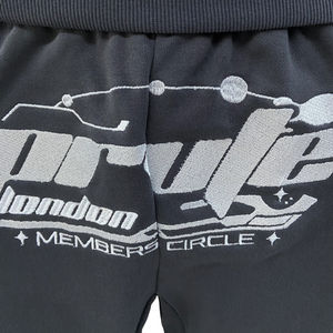 Conjunto de Sudadera con Capucha y Logotipo Bordado Personalizado, Conjunto Deportivo Informal de 2 Piezas con Costuras en Contraste, Conjunto de Joggers Deportivos para Hombre - Product Image 6