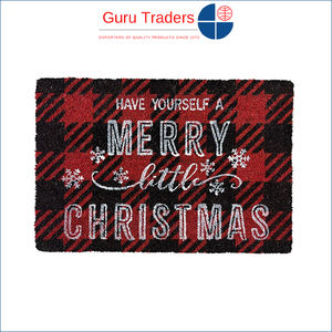 Fabriqué en Inde Tapis d'entrée imprimés blanchis en PVC personnalisés, antidérapants et lavables, avec support antidérapant - Product Image 2