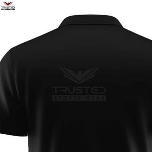 Haute qualité hommes Simple pour Polo Logo de broderie personnalisé prix de gros décontracté Golf solide motif tricoté tissu - Product Image 6