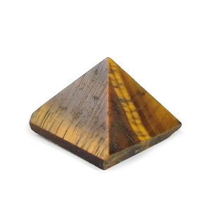 Mini Pirámide de Ojo de Tigre Feng Shui de 10-15 mm, Piedra Preciosa Pequeña para Fuerza, Concentración y Energía Positiva - Product Image 3